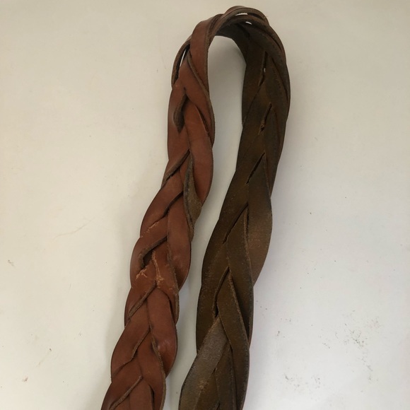 Brown leather braided American Eagle belt - Picture 6 of 7